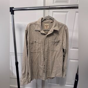 RedHead Beige flannel button down Shirt